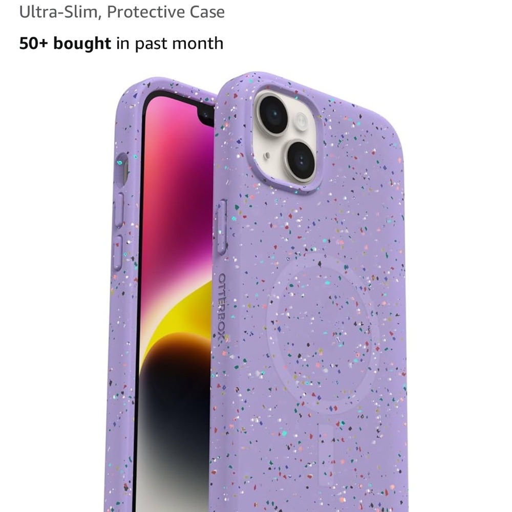 OtterBox Purple Ultra-Slim iPhone Case with Gradient Design. 14 plus